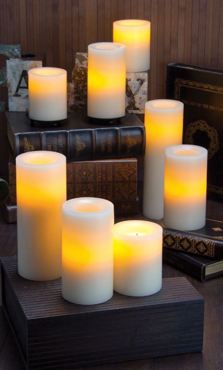LED Flameless Candle - 4" (10cm) Wax Candle