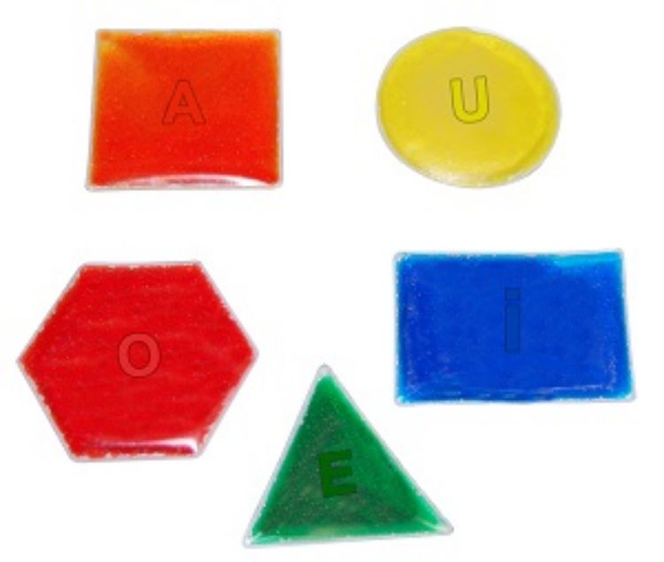 Hidden Letter Glitter Shapes: A.E.I.O.U
