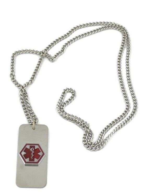 Medical Warning ID Bracelet / Necklace: ID Necklace
