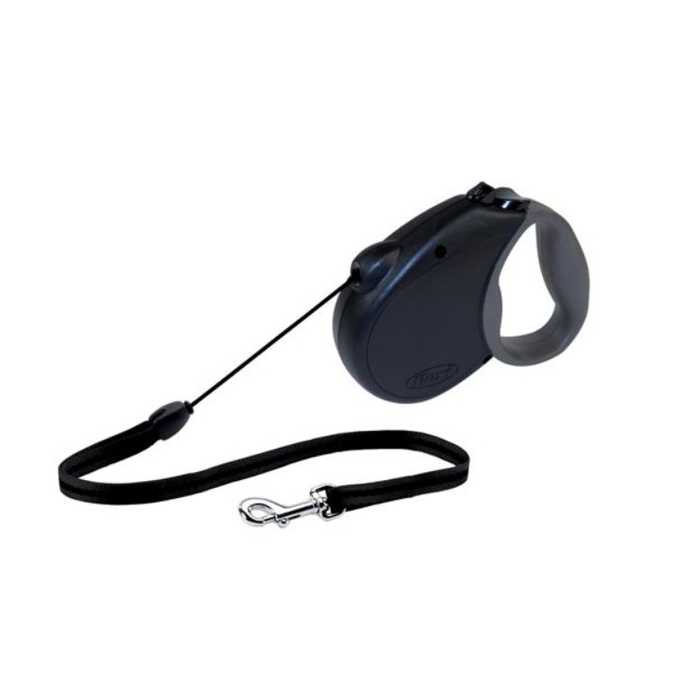 Flexi USA Freedom Softgrip Retractable Cord Leash 16 feet up to 44 lbs Medium Black 