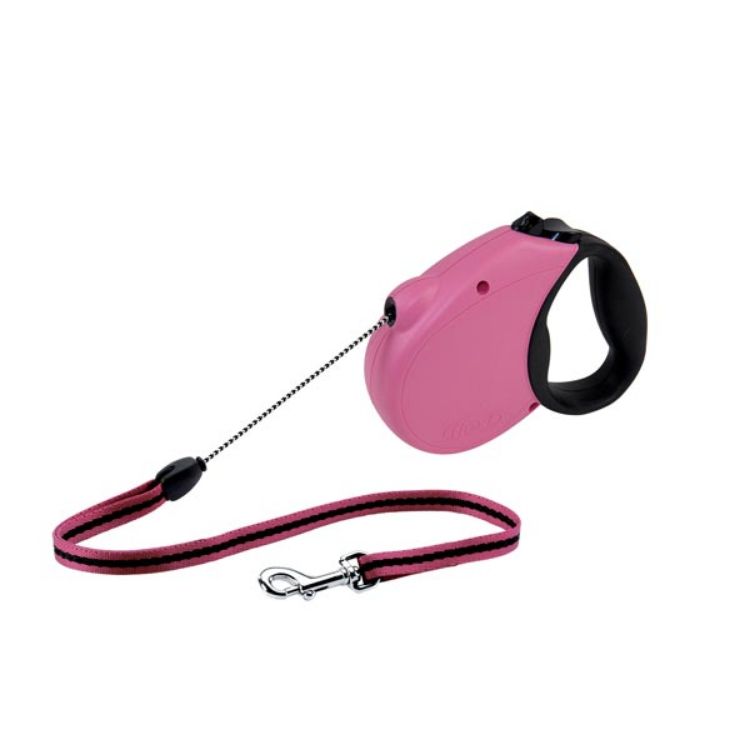 Flexi USA Freedom Softgrip Retractable Cord Leash 16 feet up to 44 lbs Medium Pink 