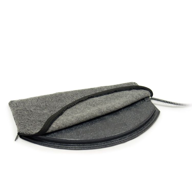 K&H Pet Products Deluxe Igloo Style Heated Pad Cover Small Gray 