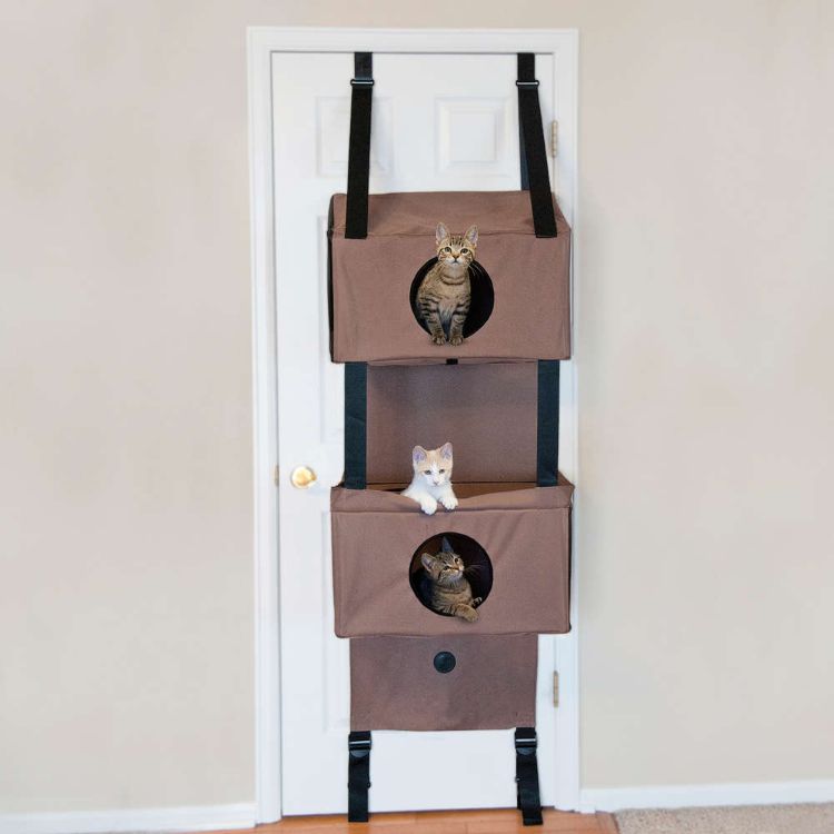 K&H Pet Products Hanging Feline Funhouse Tan 22" x 12" x 70"