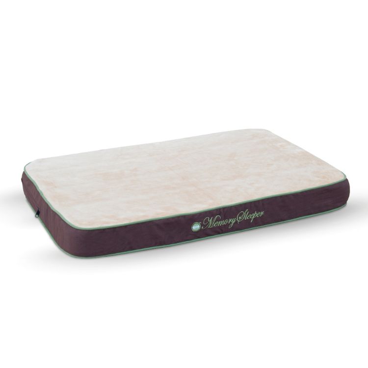 K&H Pet Products Memory Sleeper Pet Bed Small Mocha 18" x 26" x 3.75" 