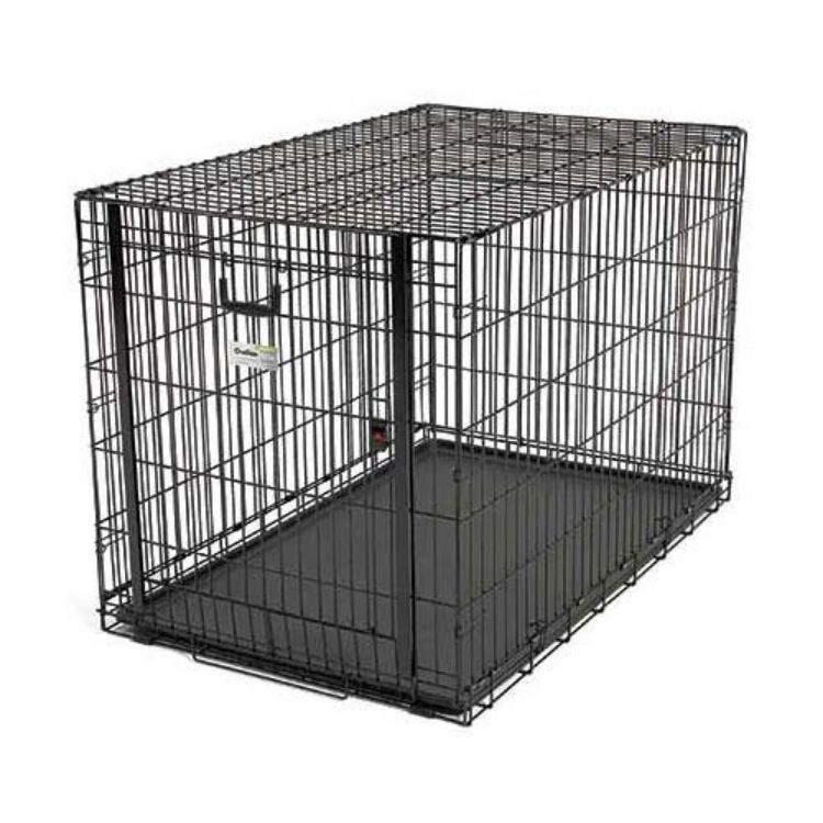 Midwest Ovation Single Door Crate with Up and Away Door Black 49.00" x 31" x 32.25"