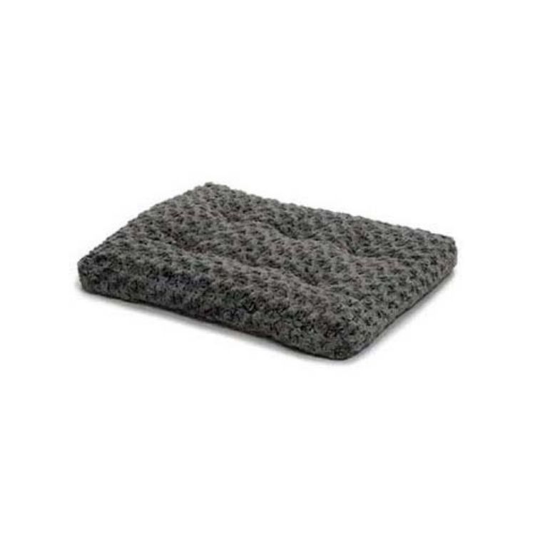 Midwest Quiet Time Deluxe Ombre' Dog Bed Gray 21" x 12"
