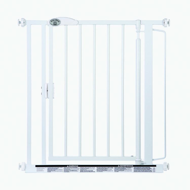 North States Auto-Close Wall Mounted Pet Gate White 29.5" - 39.00" x 30" 