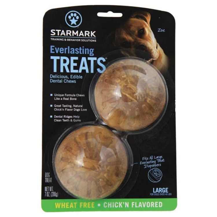 StarMark Everlasting Treat Veggie Chicken 2 pack Small Brown