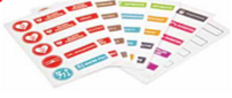 Medicine Label Stickers: Lung Health - English