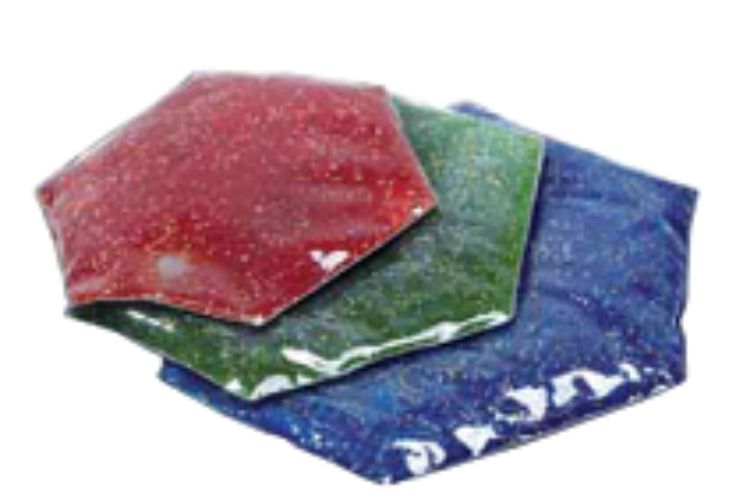 Weighted Lap Pads: Hexagon - Blue