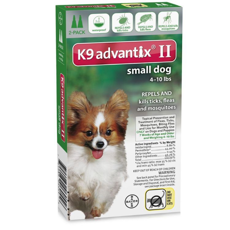 Advantix Flea and Tick Control for Dogs Under 10 lbs 2 Month Supply