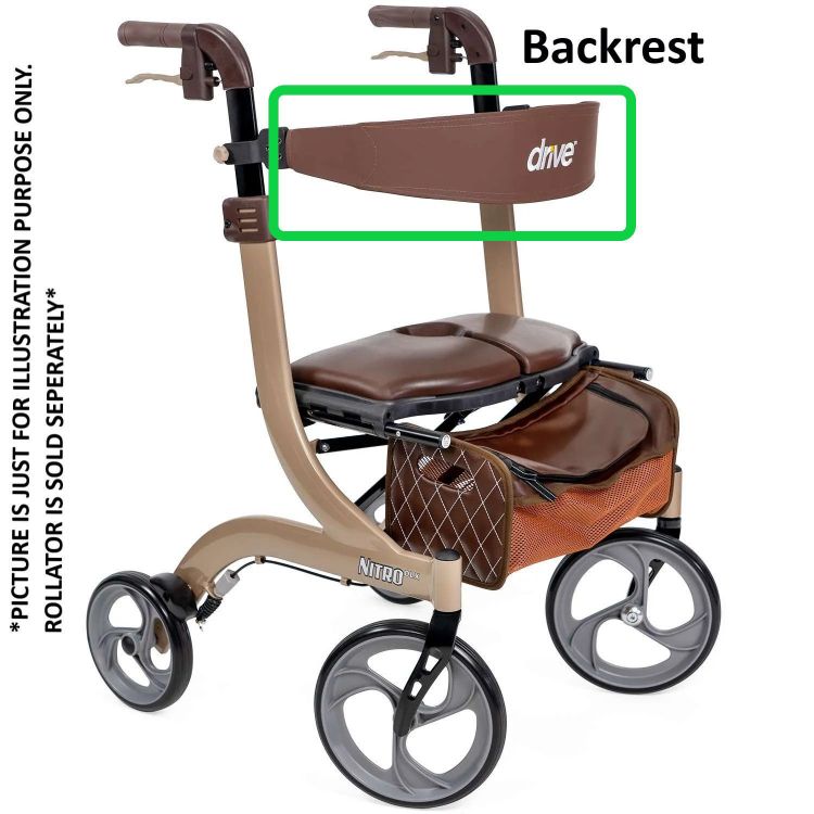Backrest for Nitro DLX Rollator