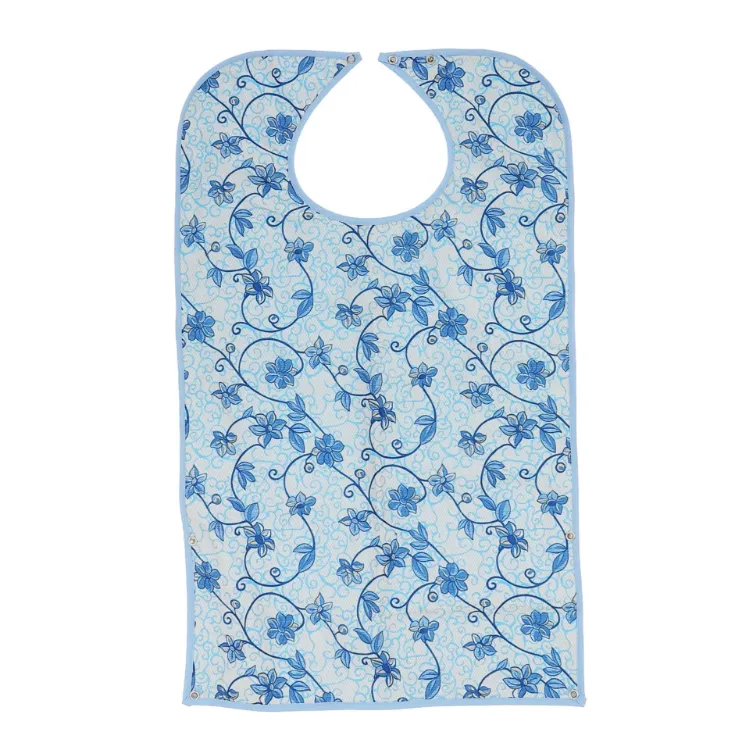 Blue Floral Clothing Protector