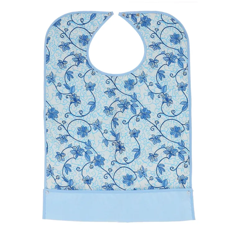 Blue Floral Clothing Protector