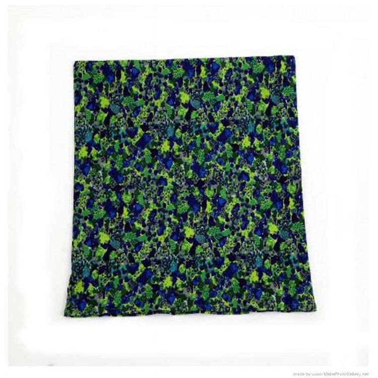 Wheelie Backs: Green / Blue Floral - 18" / 46 cm