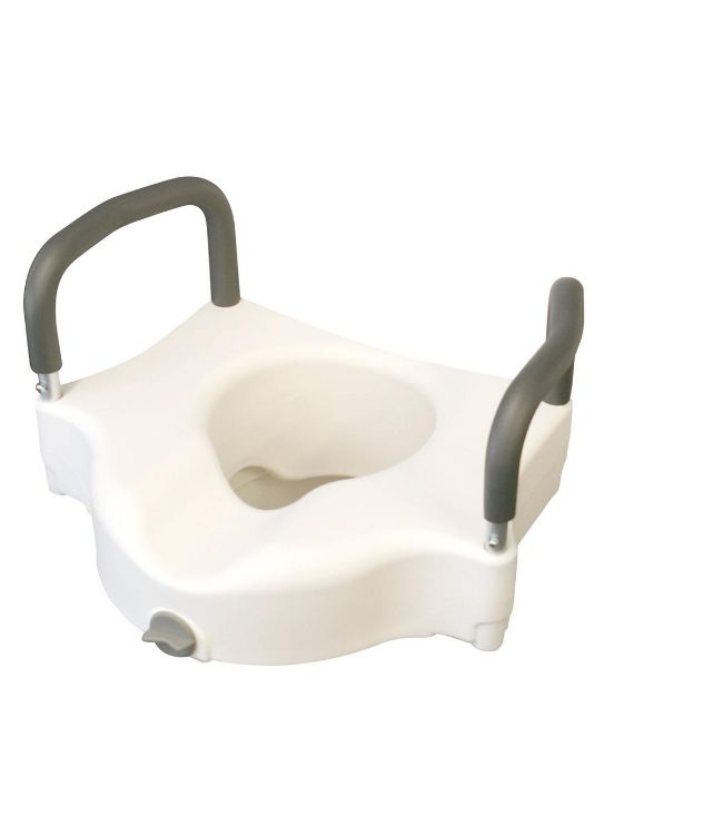Medline 5" Raised Toilet Seat Locking With Arms