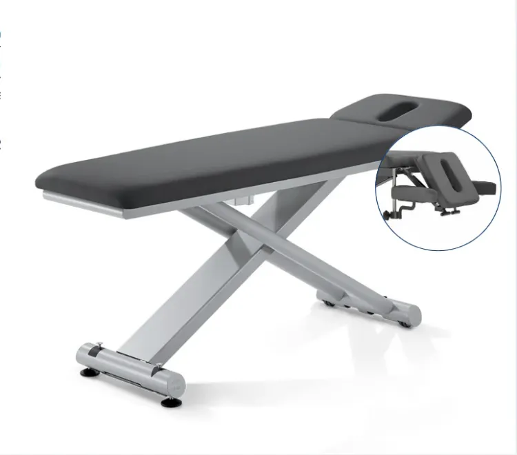 PINO Q Massage Table with 3 part head section I Anthracite Black