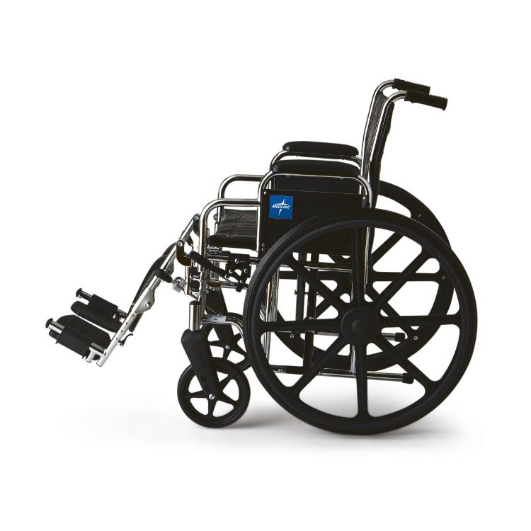Excel Wheelchair with Removable Desk-Length Arms and Elevating Leg Rests