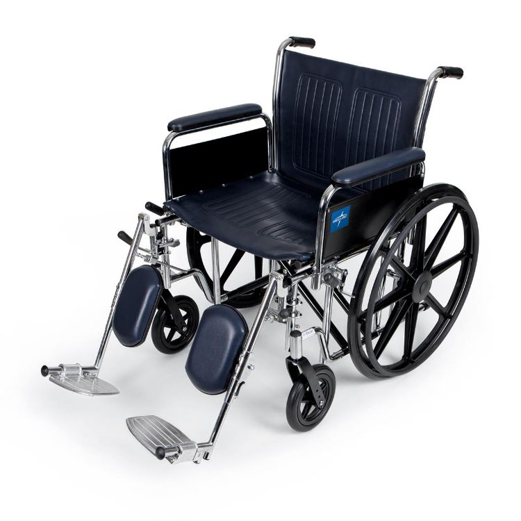 Excel Extra-Wide Wheelchair I Removable Desk-Length Arms I Swing-Away Footrests