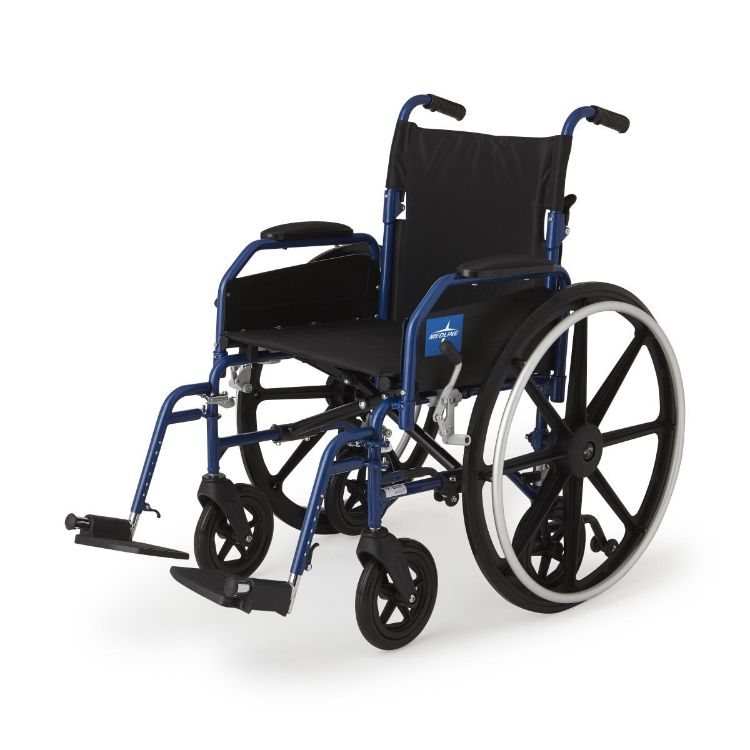 Hybrid 2 Narrow Transport Wheelchair with Removable Desk-Length Arms and Swing-Away Footrests