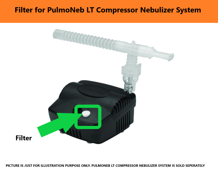 Filter for PulmoNeb LT Compressor Nebulizer System