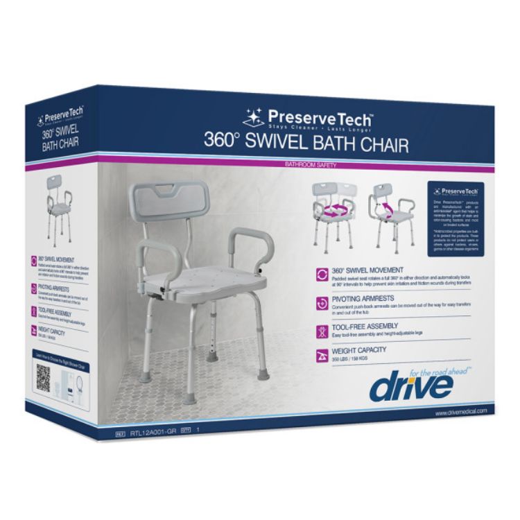 Preserve Tech™ 360° Swivel Bath Chair