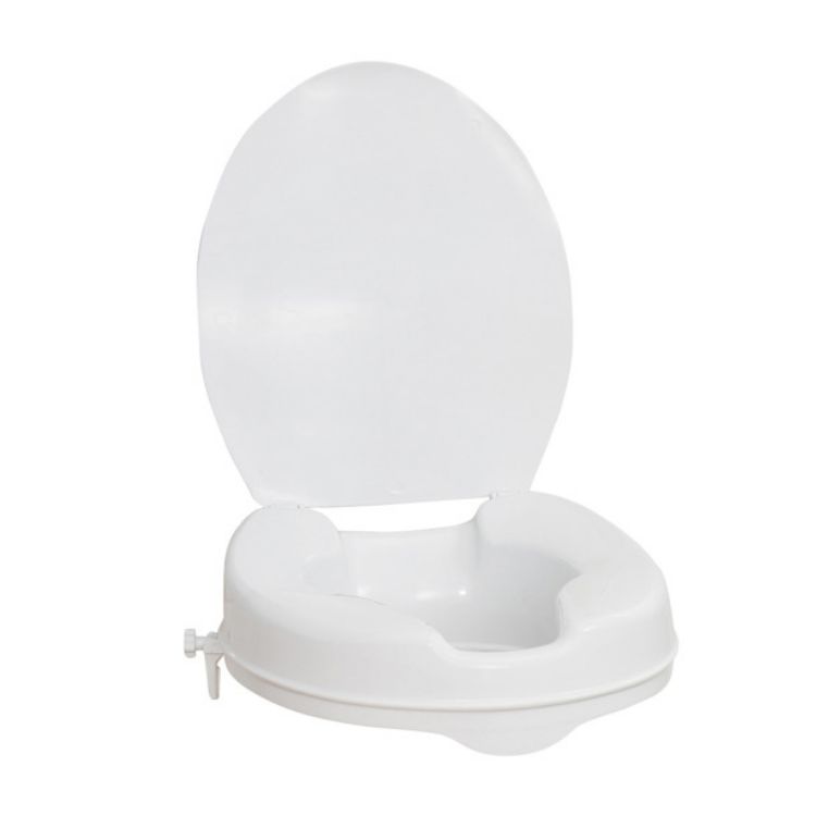 Premium Raised Toilet Seat with Removable Arms