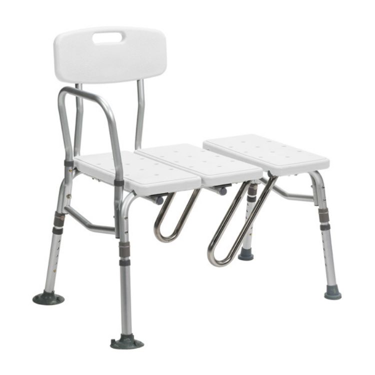Splash Defense Transfer Bench with Curtain Guard Protection