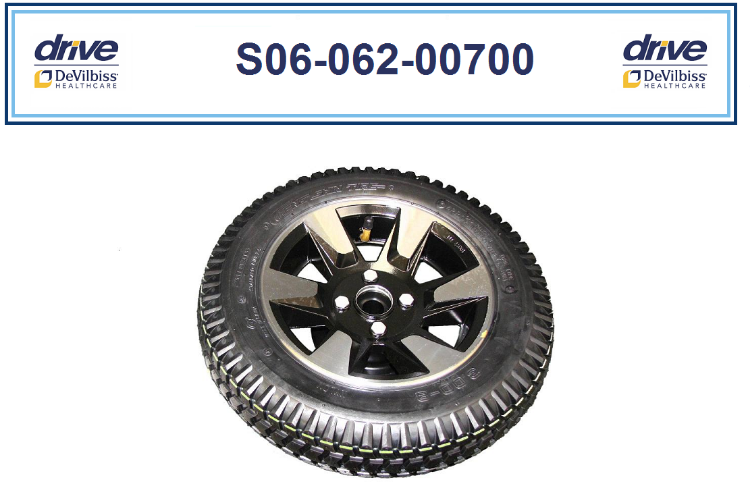 Replacement Full Wheel for Drive Cobra GT4 Scooter (Back Wheel)