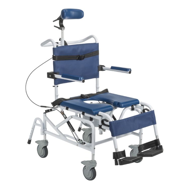 Drive Medical Tilting Aluminum Shower Commode Chair With Wheels – NRS18010