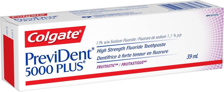 High-fluoride Colgate PreviDent 5000 Plus toothpaste for enamel protection and sensitivity relief