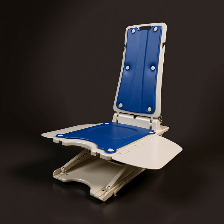 Medline EZ Powered Bath Chair Lift with waterproof hand control for safe bathtub transfers