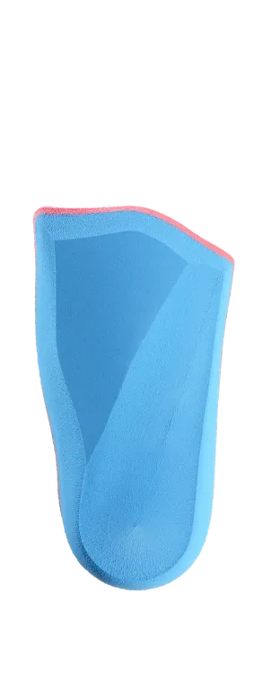 3/4 dual hard Formthotic red blue orthotic insert for narrow footwear