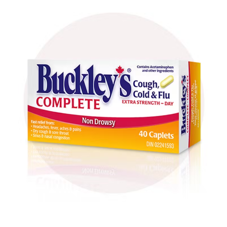 Buckley’s Complete Extra Strength Daytime cold and flu caplets