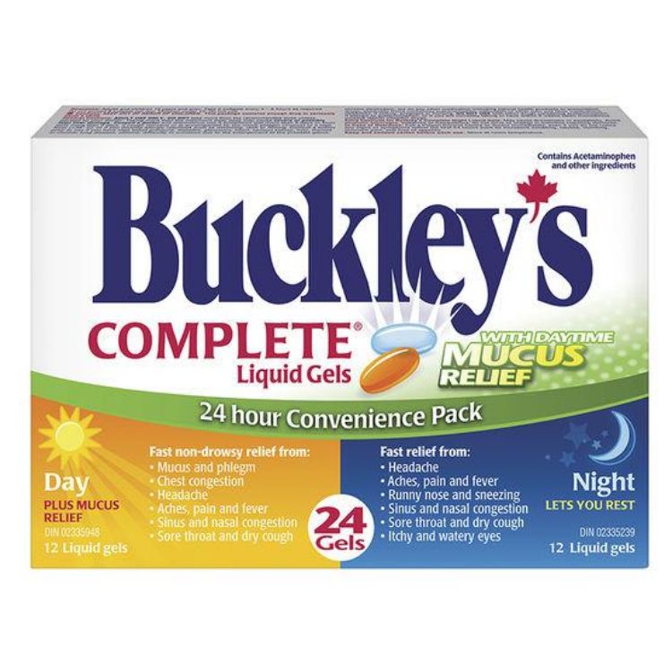 Buckley’s Complete Liquid Gels Day & Night | 24 Hour Relief
