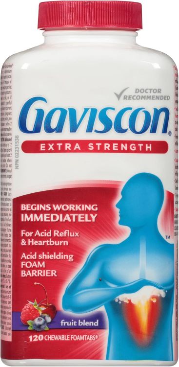 Gaviscon Extra Strength Fruit Blended for acid refluxTablets – 120 Count