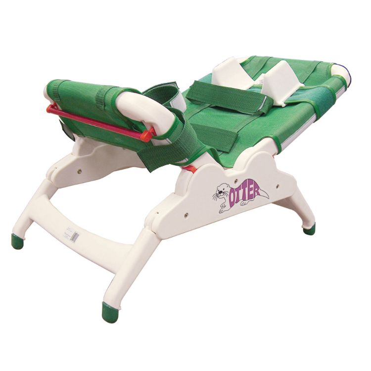 Otter bathing system adjustable shower chair with supportive fabric