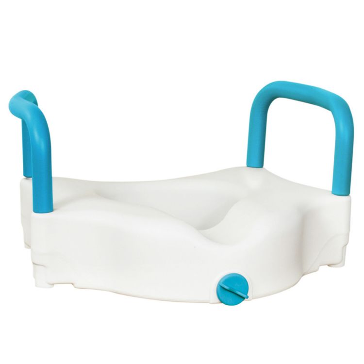 Aquasense Raised Toilet Seat – 4″ / 10 cm Height for Easy Sitting