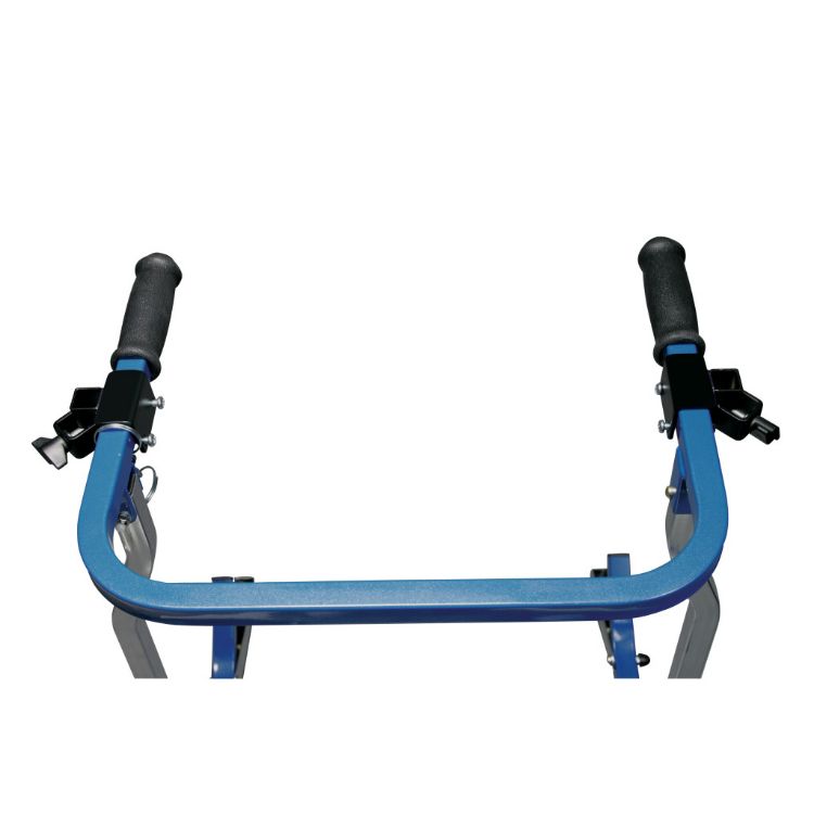 Adjustable forearm platforms with rotating armrests and angle adjustable handgrips