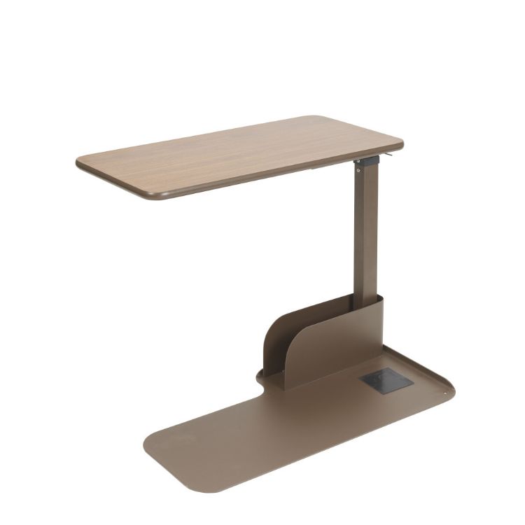 Seat lift chair table with swivel tabletop and magazine rack