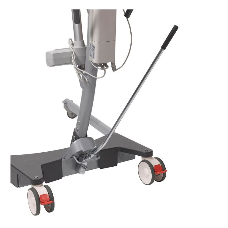 GRAVIS floor lift with manual base and six-point cradle