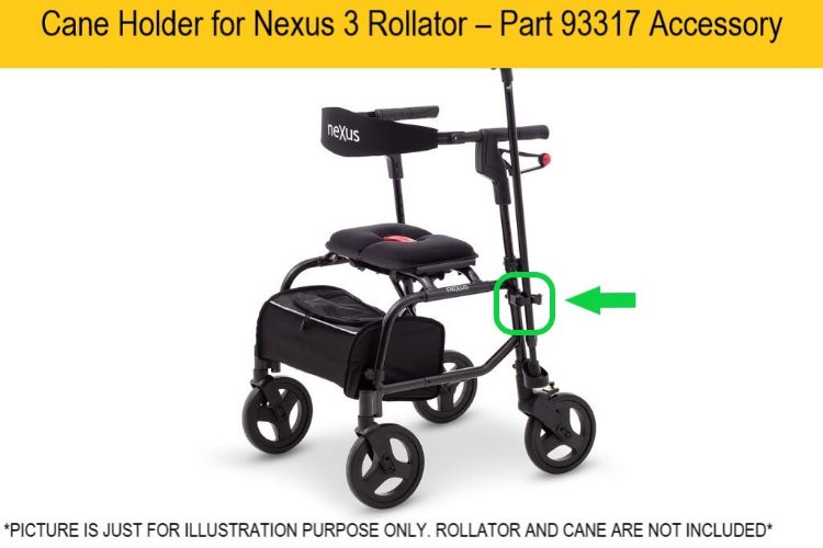 Cane Holder for Nexus 3 Rollator part 93317